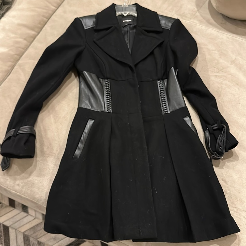 Bebe coat trench with flair